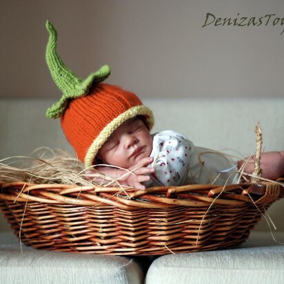 Pumpkin. New Born Baby Hat