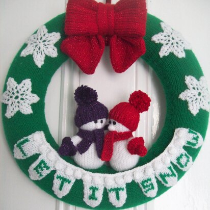 Let It Snow Snowmen Christmas Wreath BB007