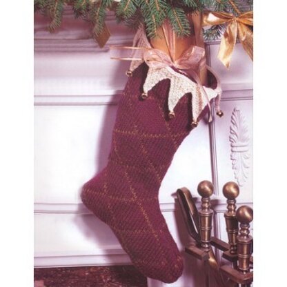 Harlequin Stocking in Patons Decor