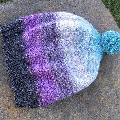 Scrappy Stripey Sock Yann Hat