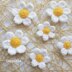 Daisy flowers 2 sizes crochet