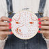 Cotton Clara Donna Wilson Scamp the Dog Hoop Embroidery Kit - 13cm 