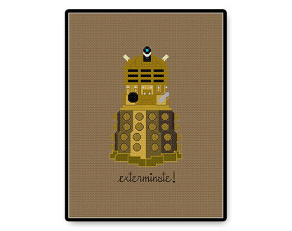 Exterminate! - PDF Cross Stitch Pattern