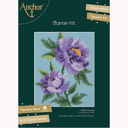 Anchor Starter: Purple Peony Tapestry Kit