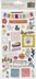 American Crafts Paige Evans Whimsical Thickers Stickers 5.5"X11" 89/Pkg - Icons, Chipboard W/Copper Foil