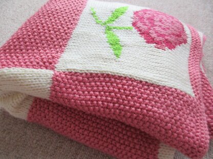 Rose and Moss Blanket