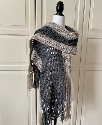 Easy Crochet Scarf Shawl Pattern: Easy-Pleaser Scarf Shawl