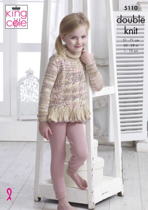 Sweater & Cardigan in King Cole Comfort Kids DK & Comfort Baby DK - 5110 - Downloadable PDF