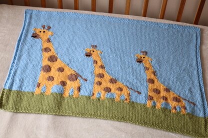 Giraffe Family Blanket