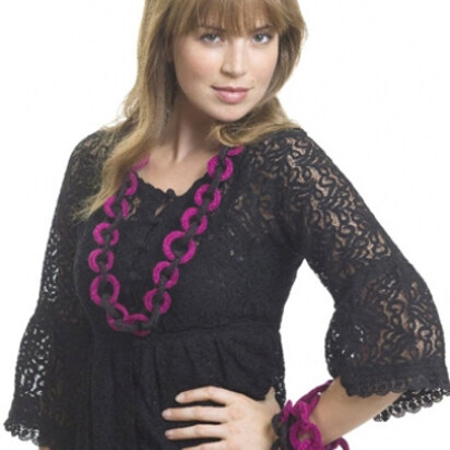 Rings Around Necklace & Bracelets in Caron Simply Soft & Simply Soft Party - Downloadable PDF