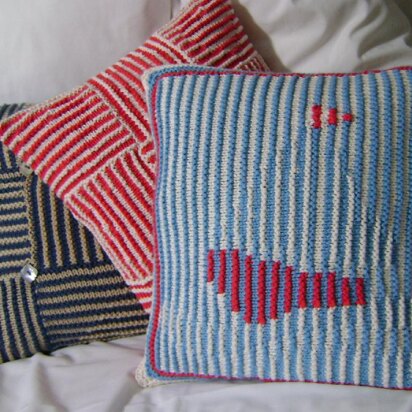 Nautical Knit Shadow Pillow