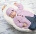 Round neck newborn cardigan 001