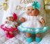 Berenguer Dolls Knitting pattern, 5 & 8 " Dress, Headband and Shoes