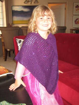 Princess Poncho - Tunisian Crochet