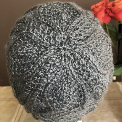 Winding Rivers Hat - knitting pattern