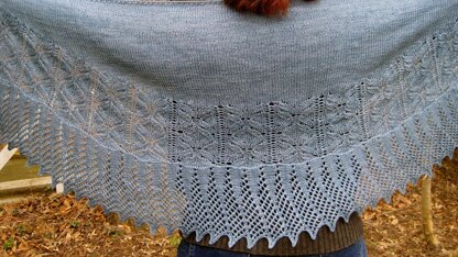 Amaryllis Crescent Shawl