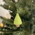 Crochet Christmas tree ornament pattern Amigurumi hanging ornament