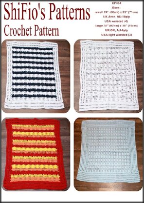 Baby Blanket Crochet Pattern #334