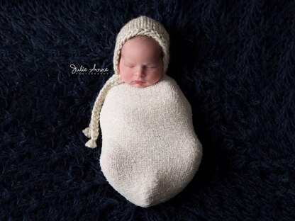 Newborn Bonnet Chunky Photography Prop Baby Hat