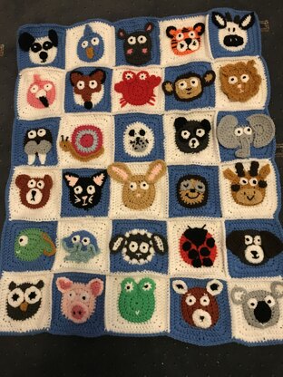 Zookeeper blanket for Thomas