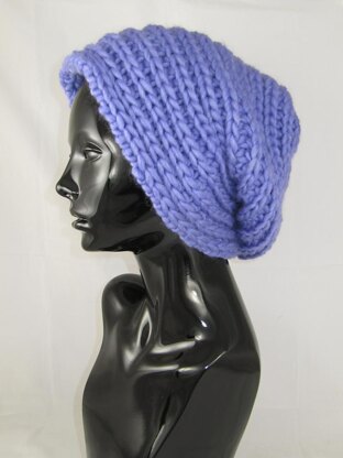 Super Chunky Side Rib Slouch Hat