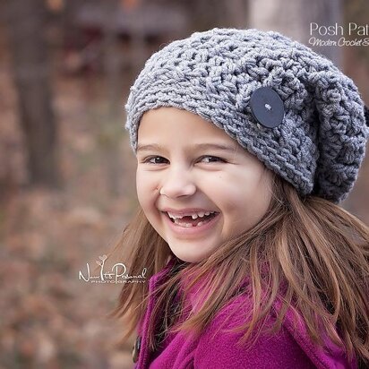 Textured Slouchy Hat Crochet Pattern 207