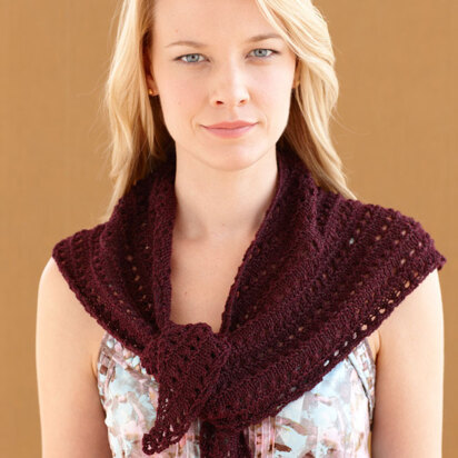 Sweetheart Shawl in Lion Brand Vanna's Glamour - L0373