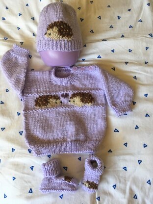 Lavender Hedgehog Set