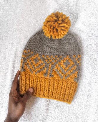 Autumn scene beanie