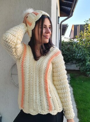 Crochet sweater for winter