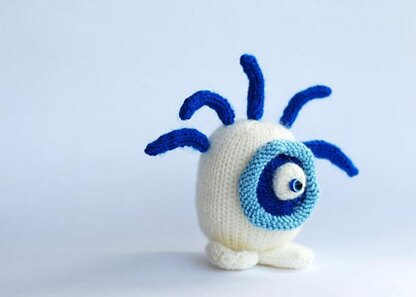 Blue eye sweet and funny monster