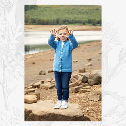 Charley Child's Cardigan -  Knitting Pattern For Girls and Boys in Willow & Lark Strath by Willow & Lark