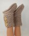3 Button Childrens Slipper Boots