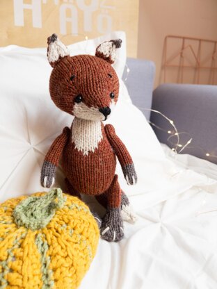 Knitting Toy Pattern - Mister Baby Fox