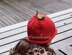 Knit apple hat