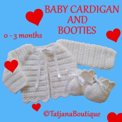 Baby Cardigan and Booties