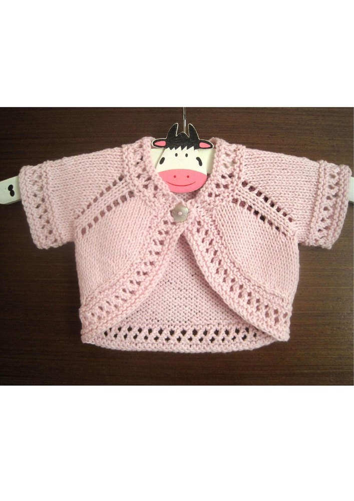 Free bolero sale knitting pattern