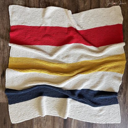 Hudson’s Simple Knit Throw Blanket – Beginner Friendly Pattern