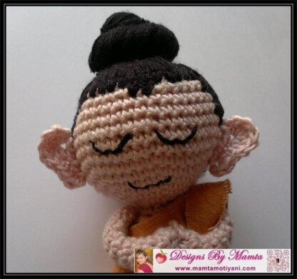 Crochet Baby Buddha Pattern Unique Amigurumi Doll