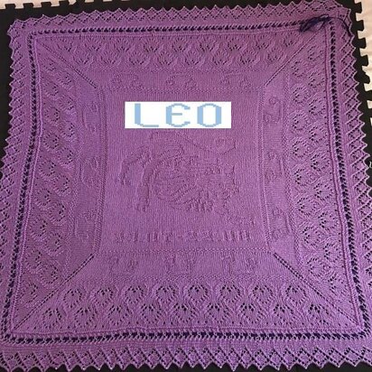 Nr. 9 Zodiac Leo Baby blanket