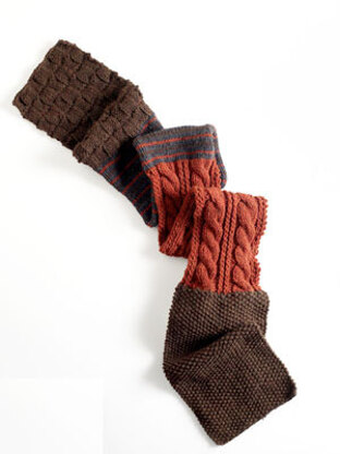 Harvest Scarf in Lion Brand Wool-Ease Chunky - 90055