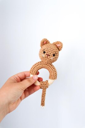 Cuddly kitten rattle / teether