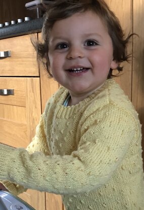 Toddler bobble knit jumper