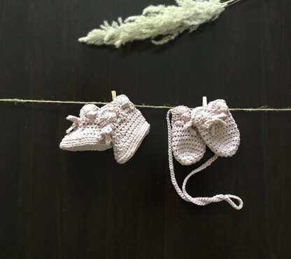 Daphne Baby Mittens & Booties Set N 493