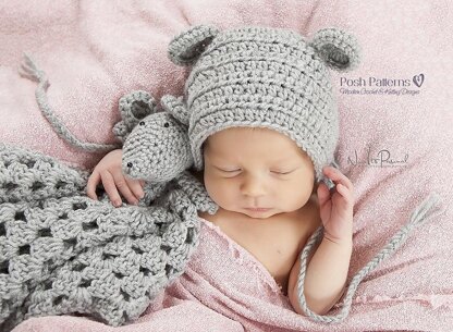 Baby Mouse Lovey Crochet Pattern 375