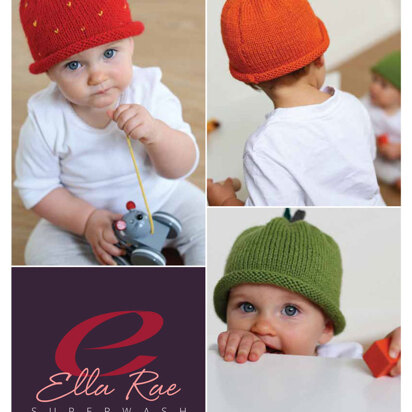 Beanie Set 3 in Ella Rae Superwash Classic - ER16-03