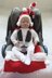 Santa Hooded Baby Car Seat Blanket & Toy