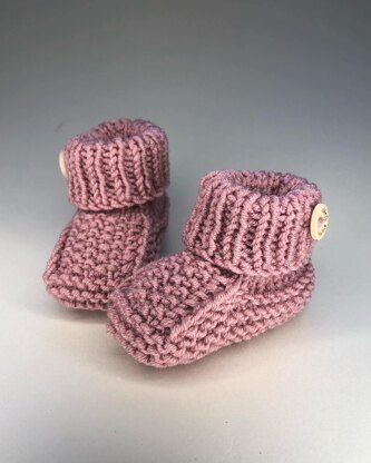 Baby Seed Stitch Booties 0-3 Months