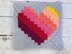 Love Heart c2c Cushion