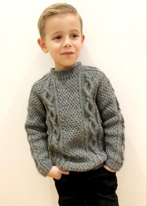 Baby boy cable hot sale knit sweater